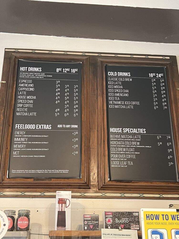 Groundwork Coffee Co - Venice, CA menu_pic