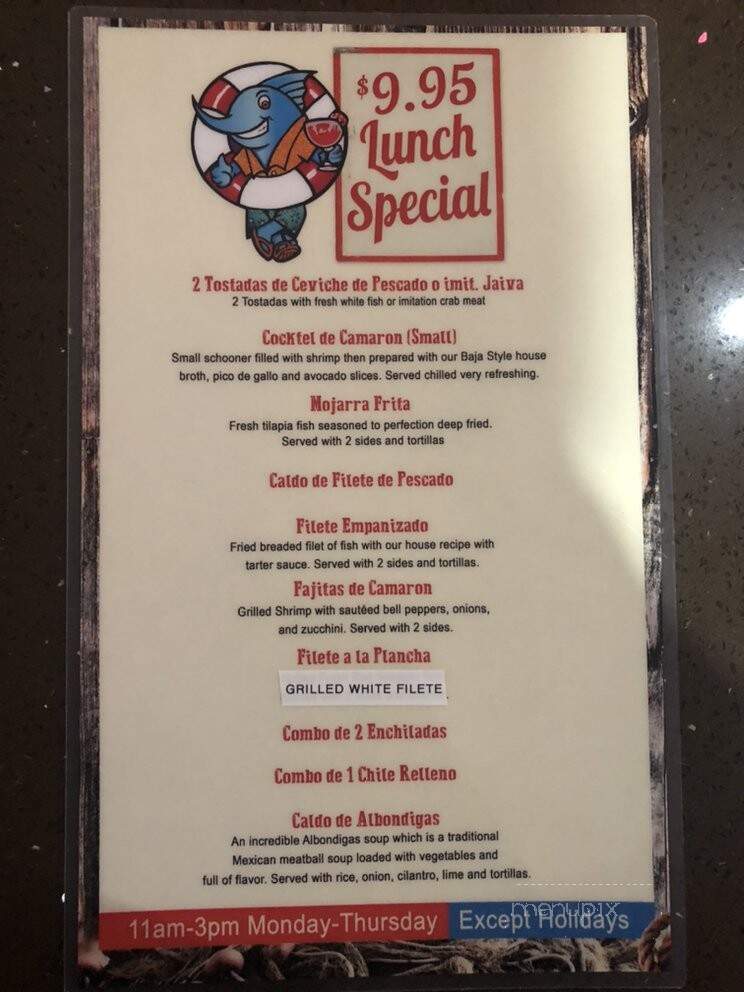 Siete Mares Restaurant - Arleta, CA menu_pic