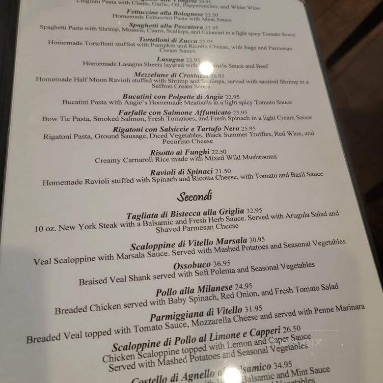 Piccloa Trattoria - Canyon Country, CA menu_pic