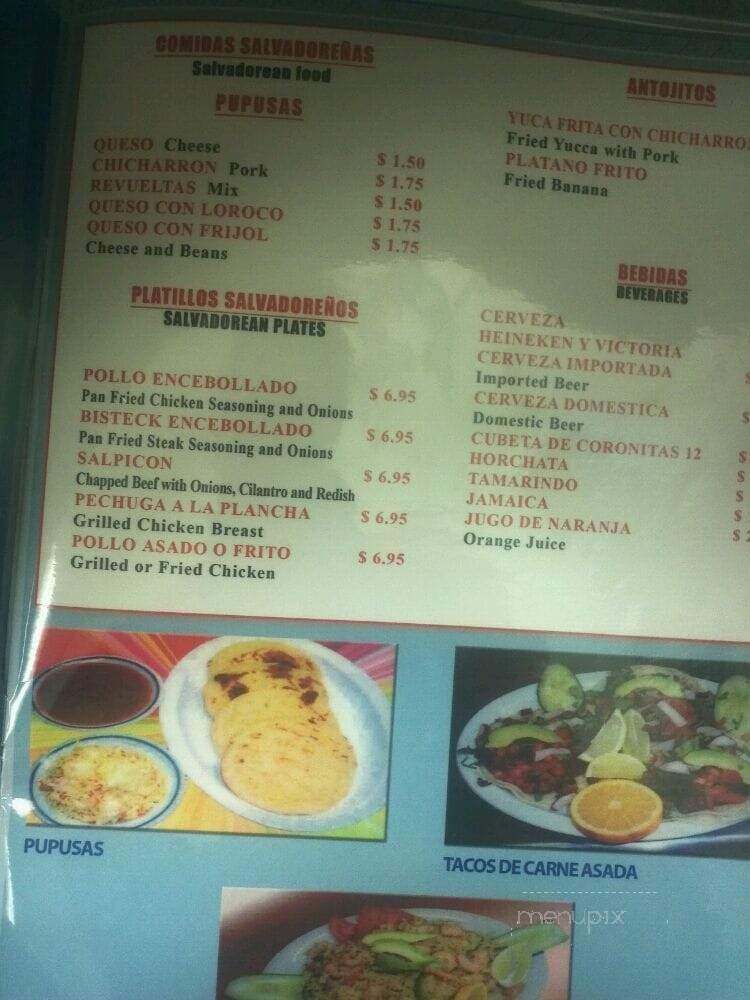 Costa Azul Restaurant - Van Nuys, CA menu_pic