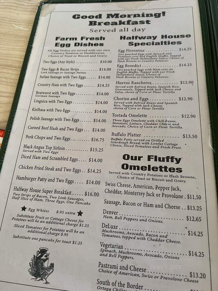 Half Way House Cafe - Santa Clarita, CA menu_pic