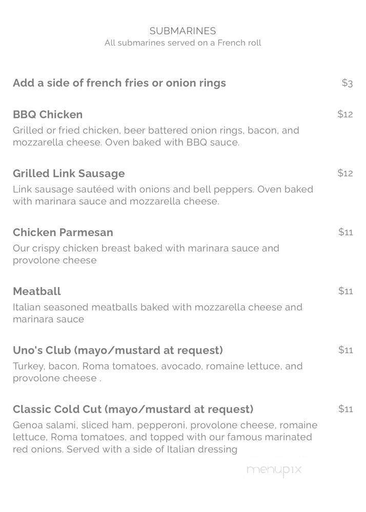 Numero Uno - Granada Hills, CA menu_pic