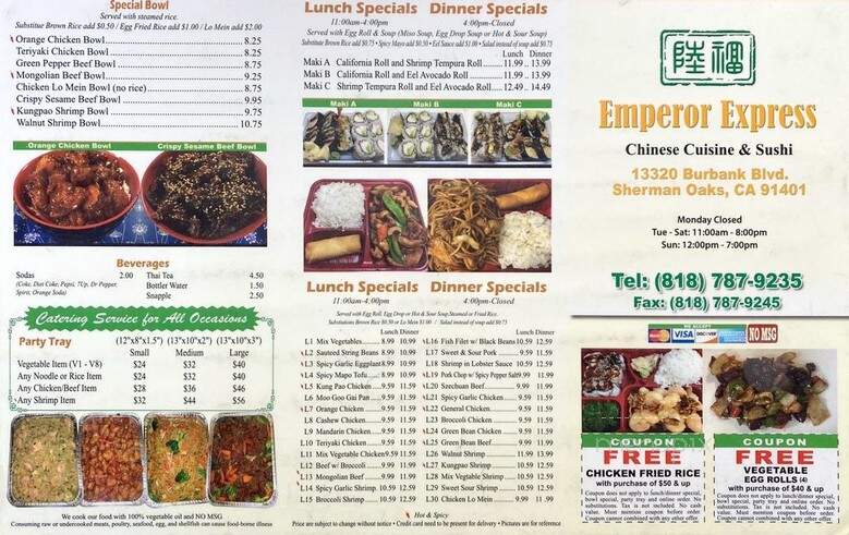 Emperor Express - Sherman Oaks, CA