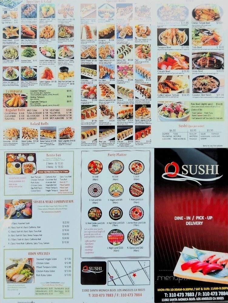 O Sushi - Los Angeles, CA menu_pic