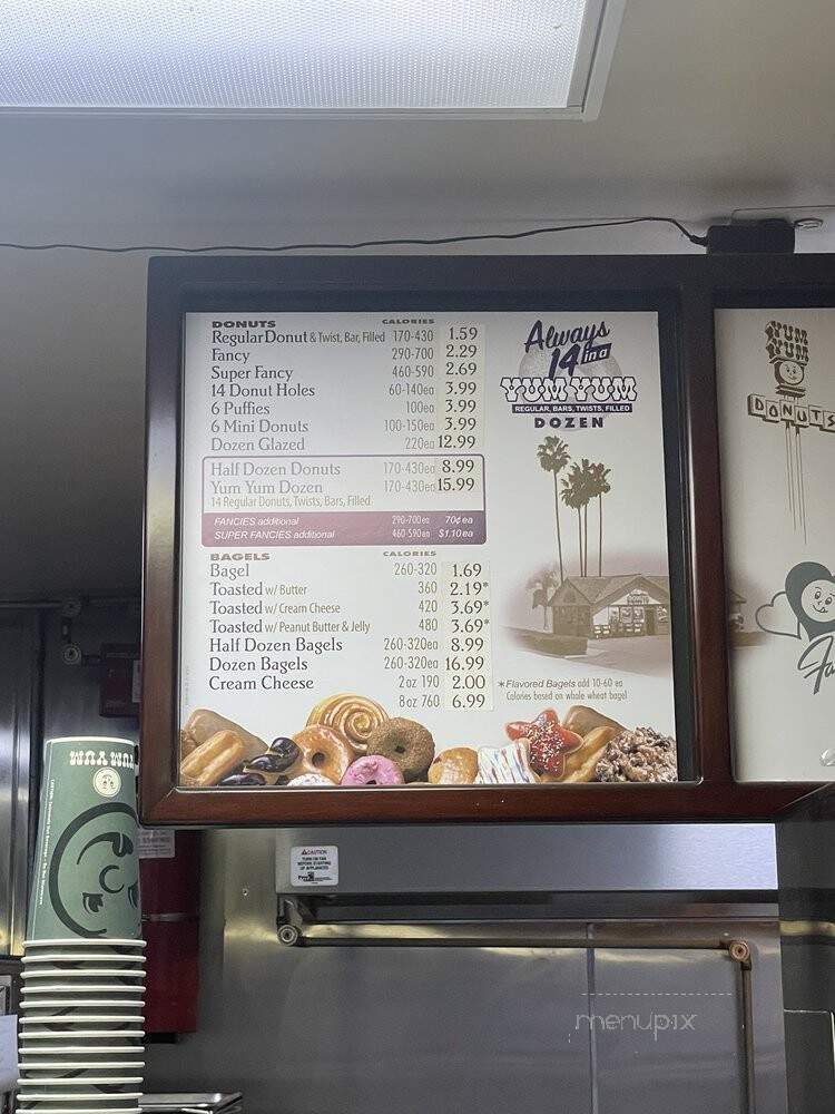 Yum Yum Donuts - Playa Del Rey, CA menu_pic