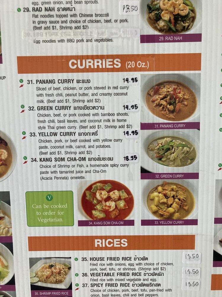 Ban Thai - Van Nuys, CA menu_pic