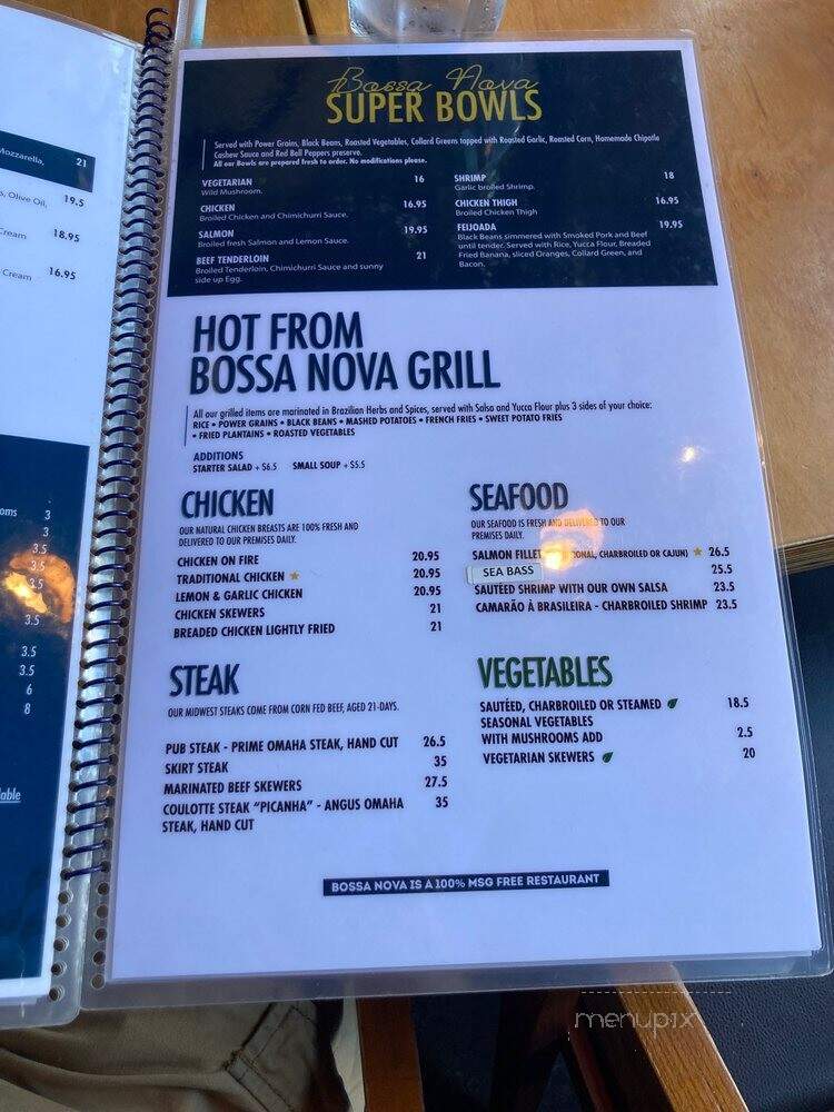 Bossa Nova Brazilian Cuisine - Los Angeles, CA menu_pic