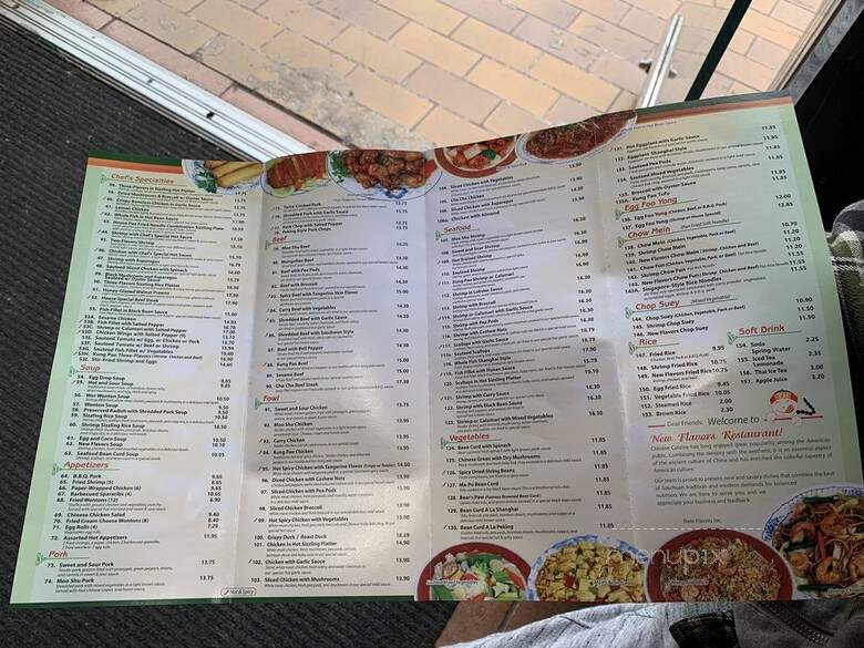 New Flavors - Los Angeles, CA menu_pic