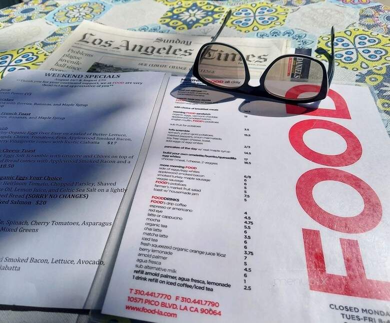 Food - Los Angeles, CA menu_pic