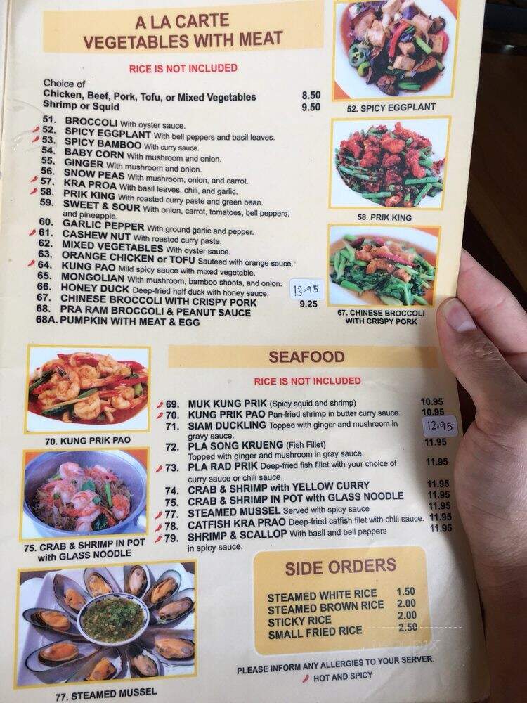 Thai Boom - Los Angeles, CA menu_pic