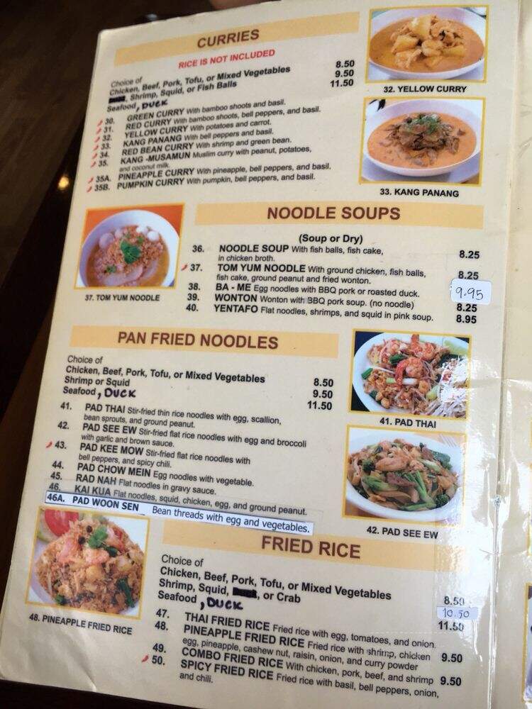 Thai Boom - Los Angeles, CA menu_pic