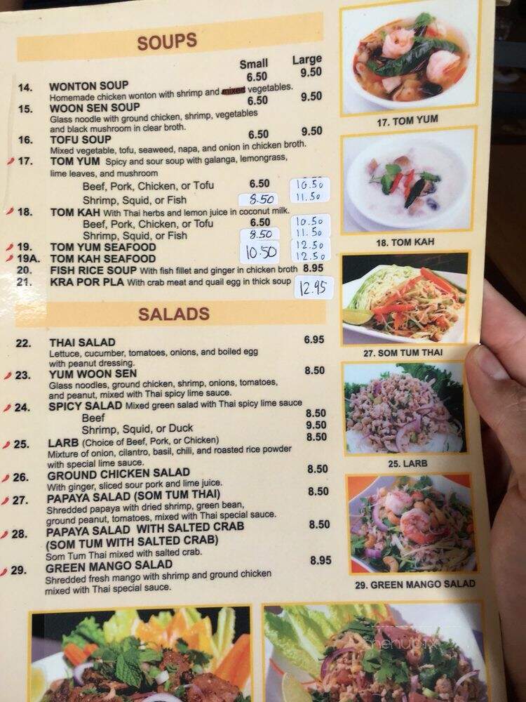 Thai Boom - Los Angeles, CA menu_pic