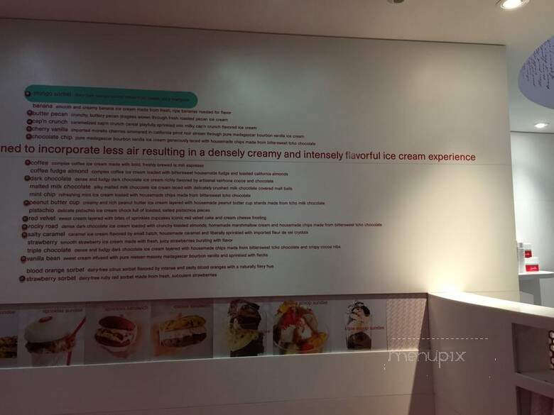 Sprinkles Cupcakes - Beverly Hills, CA menu_pic