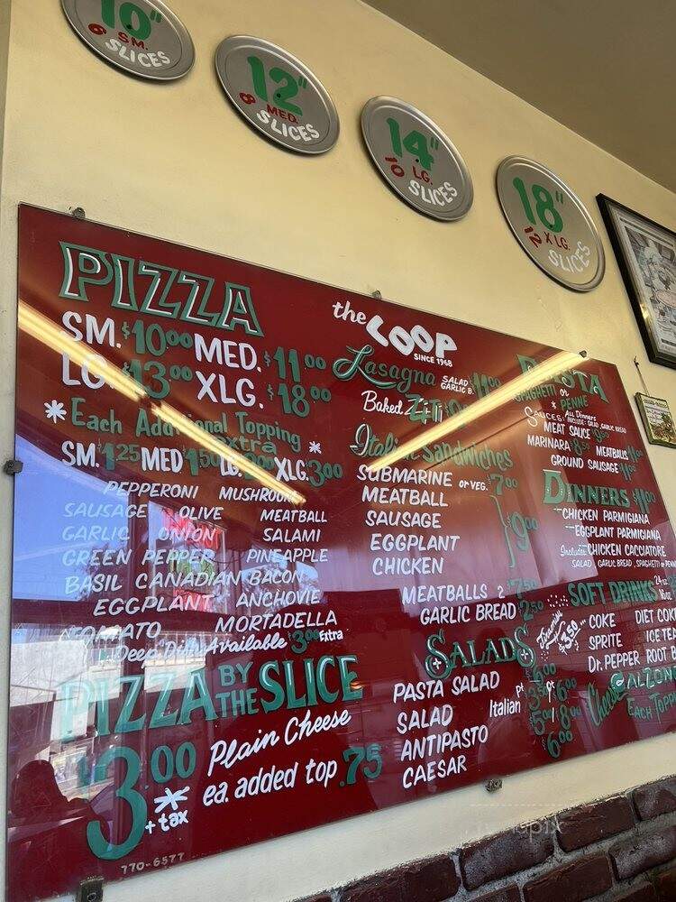 Coop - Los Angeles, CA menu_pic