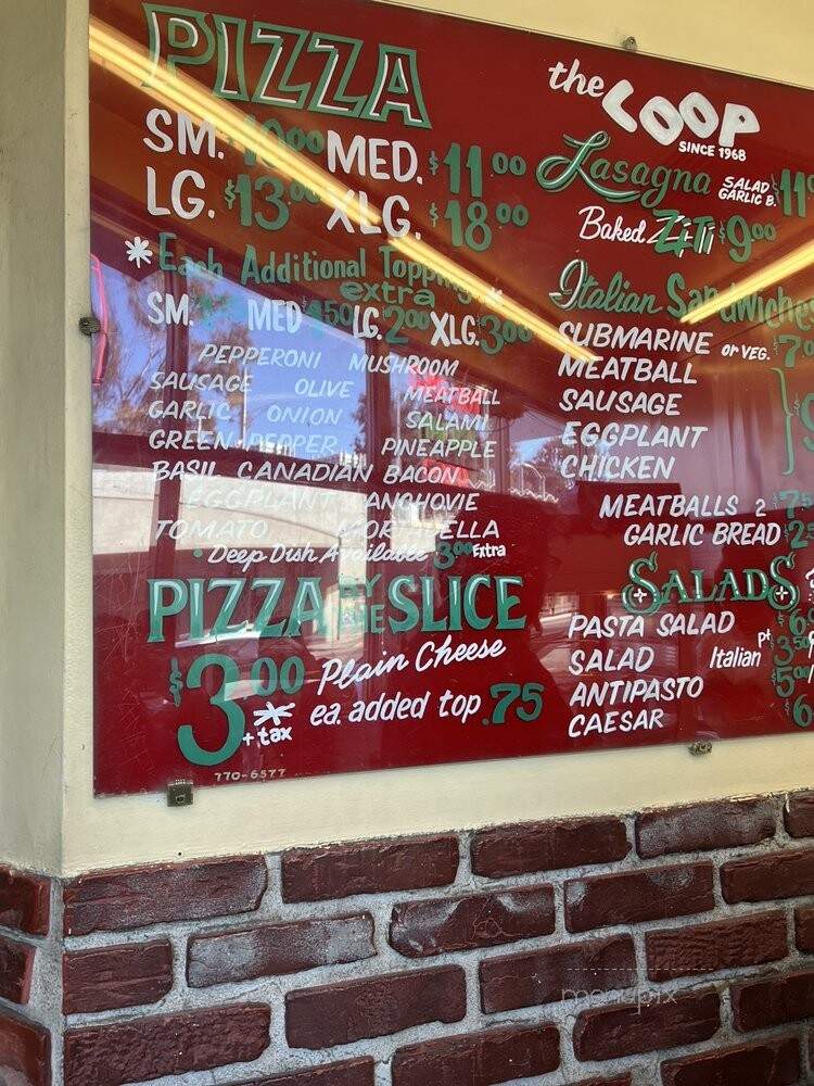 Coop - Los Angeles, CA menu_pic