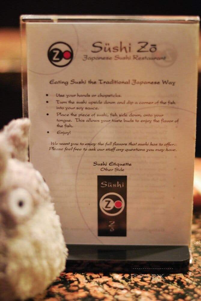 Sushizo - Los Angeles, CA menu_pic