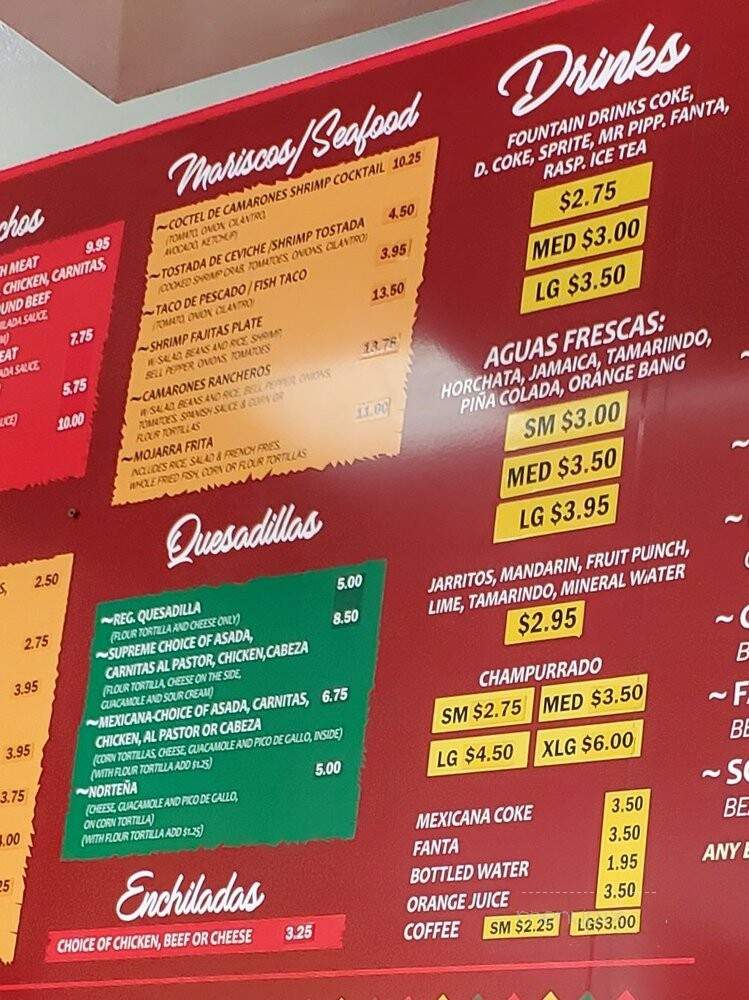 Campos - Los Angeles, CA menu_pic
