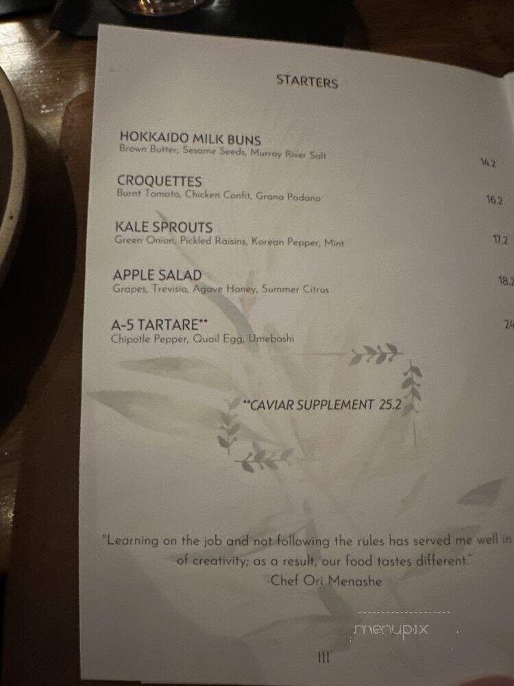 Under The Canape - North Hollywood, CA menu_pic
