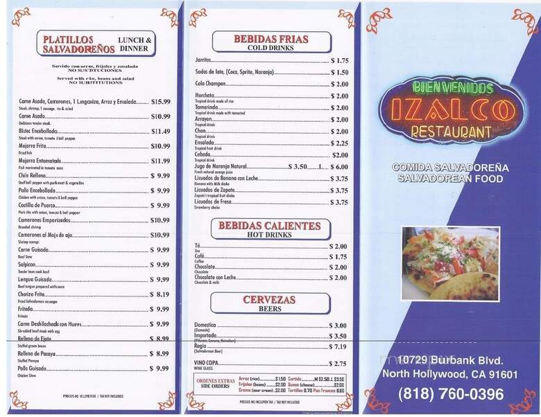 Izalco Restaurant - North Hollywood, CA