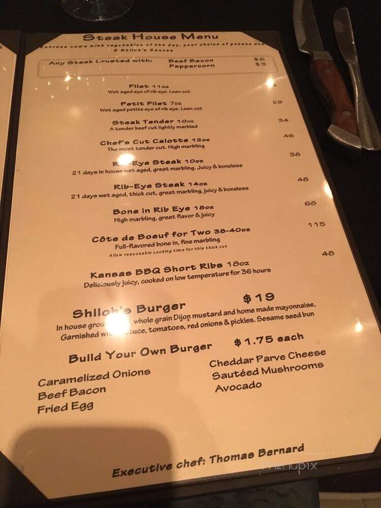 Shilo's Kosher Restaurant - Los Angeles, CA menu_pic