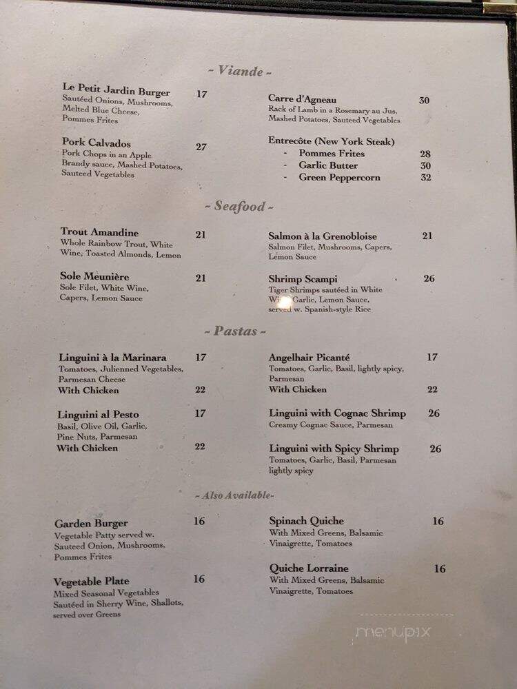 Le Petit Jardin Flowers - Los Angeles, CA menu_pic