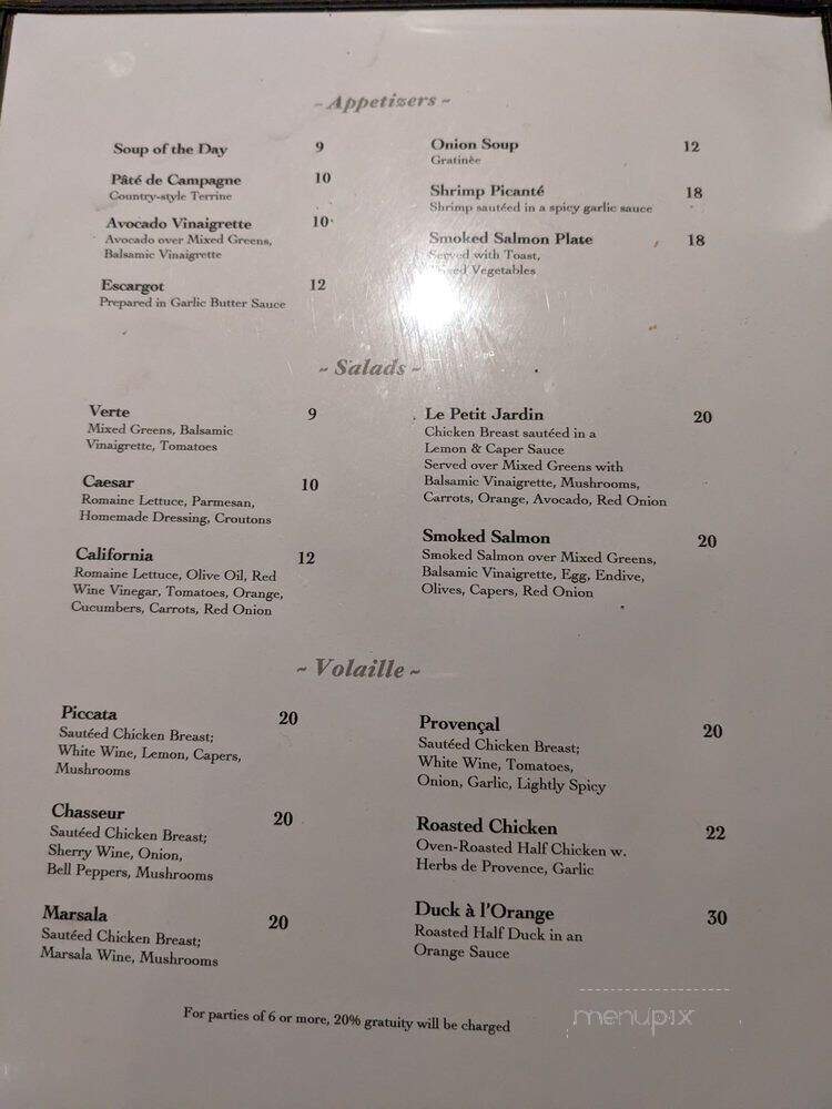 Le Petit Jardin Flowers - Los Angeles, CA menu_pic