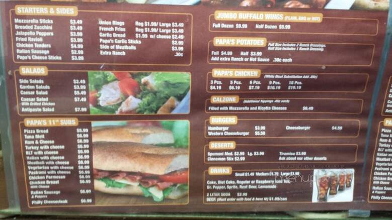 Papa Guido's Pizza - Redondo Beach, CA menu_pic