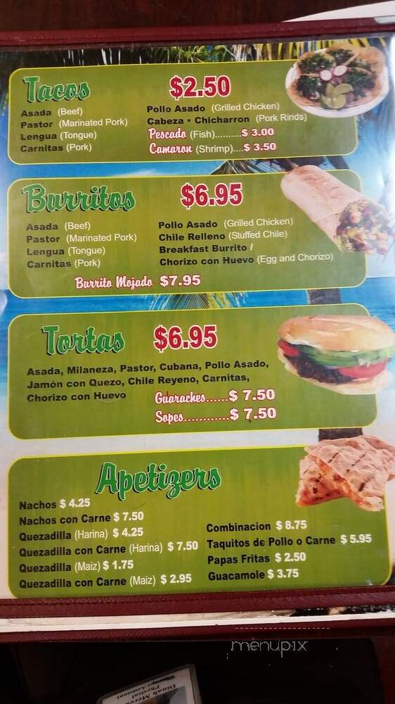 El Compadre Restaurant - Sun Valley, CA menu_pic