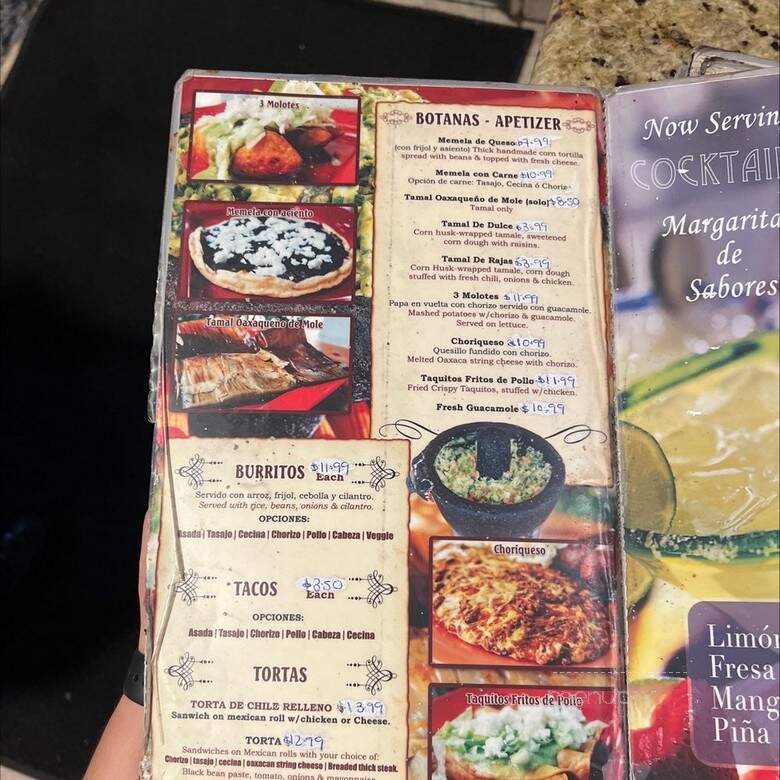 Rincon Oaxaqueno Restaurant - Los Angeles, CA menu_pic