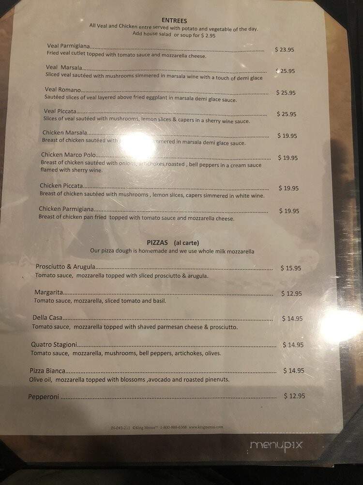 Giorgio's Restaurant - Rolling Hills Estates, CA menu_pic