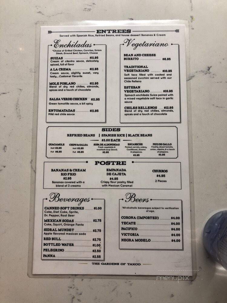 Garden Of Taxco - West Hollywood, CA menu_pic