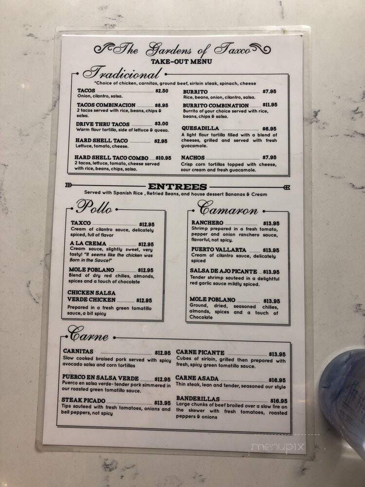 Garden Of Taxco - West Hollywood, CA menu_pic