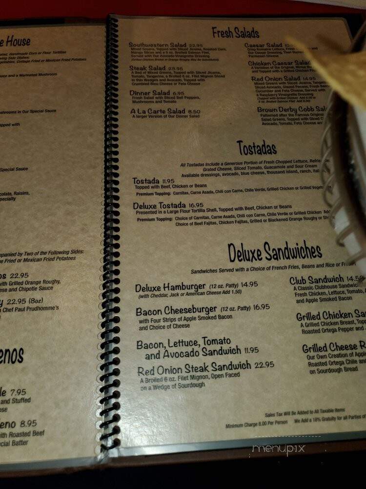 Red Onion - Rolling Hills Estates, CA menu_pic