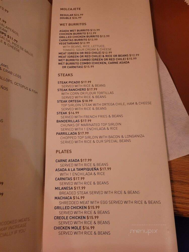 Casa Gamino Restaurant - Inglewood, CA menu_pic