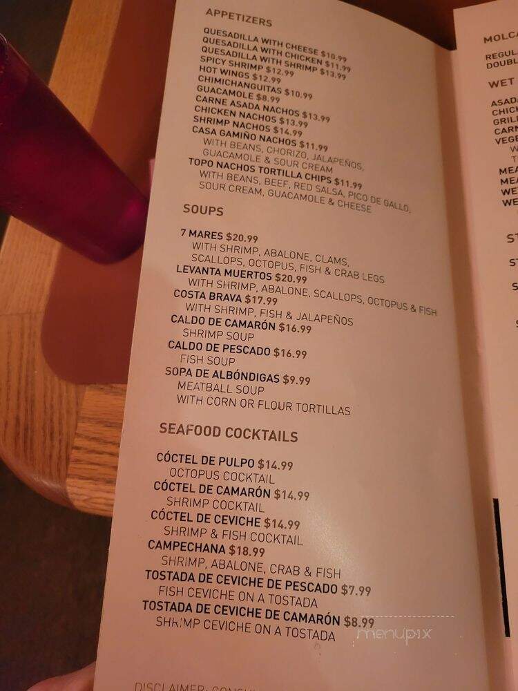 Casa Gamino Restaurant - Inglewood, CA menu_pic