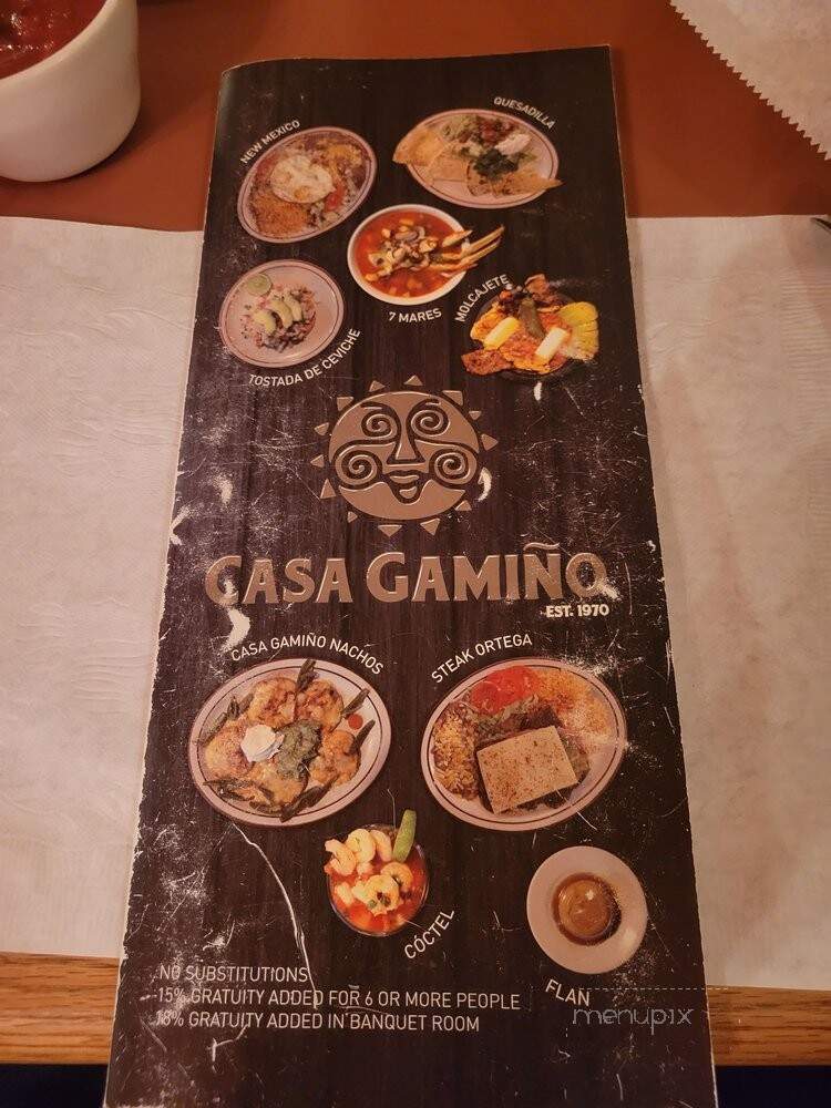 Casa Gamino Restaurant - Inglewood, CA menu_pic