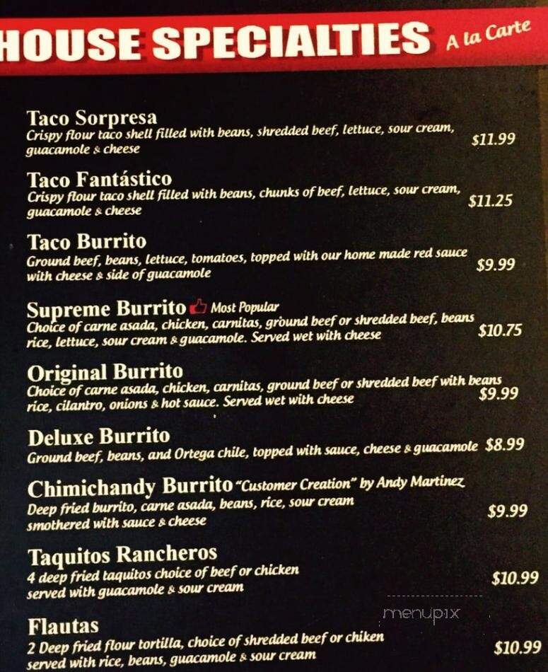 Rauls Taco - Hawthorne, CA menu_pic