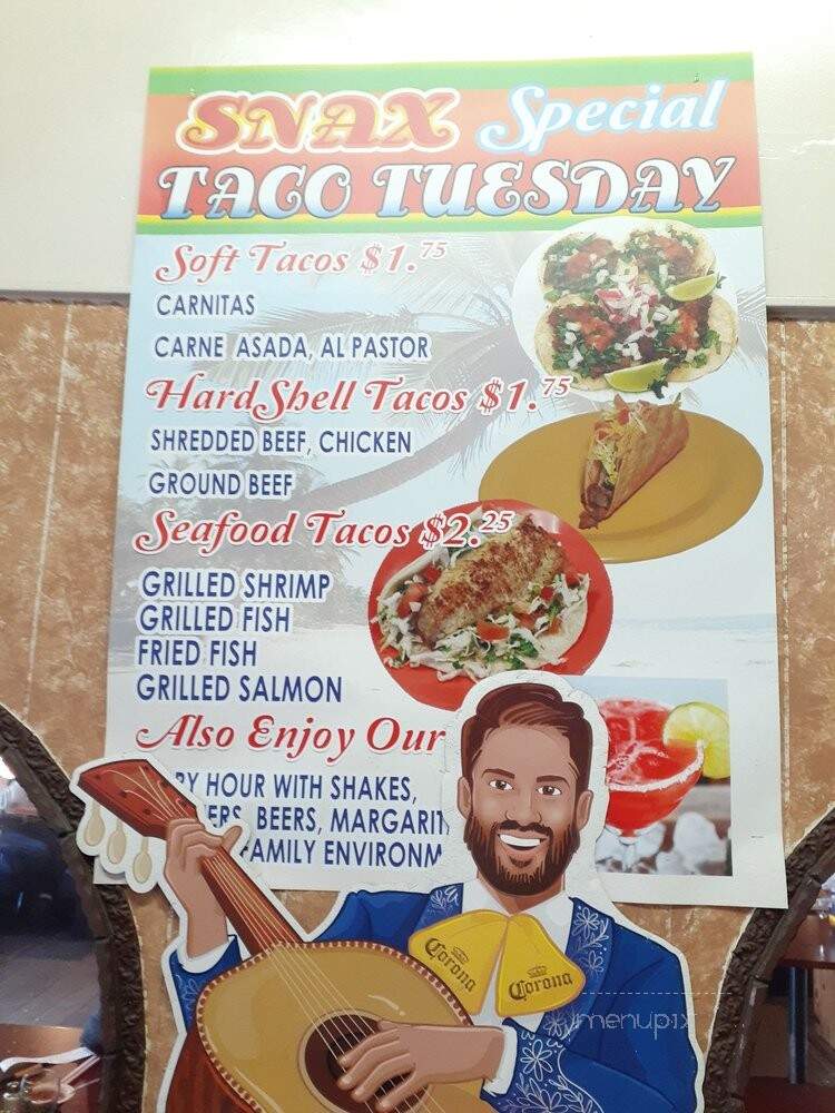 Snax Home-Original Superburger - Torrance, CA menu_pic