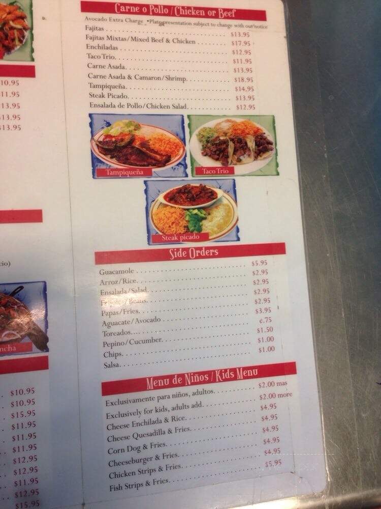 Mariscos Moni - Inglewood, CA menu_pic