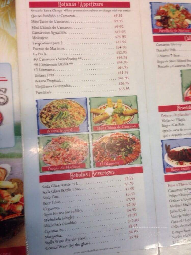 Mariscos Moni - Inglewood, CA menu_pic