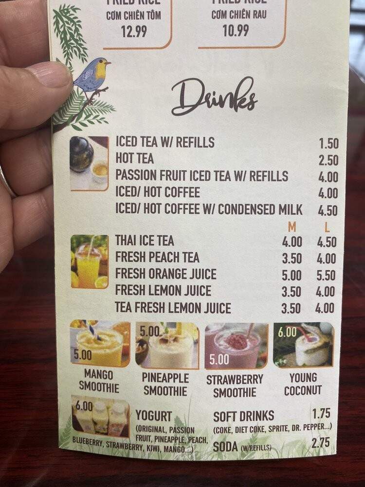 Viena Pho Restaurant - Lawndale, CA menu_pic