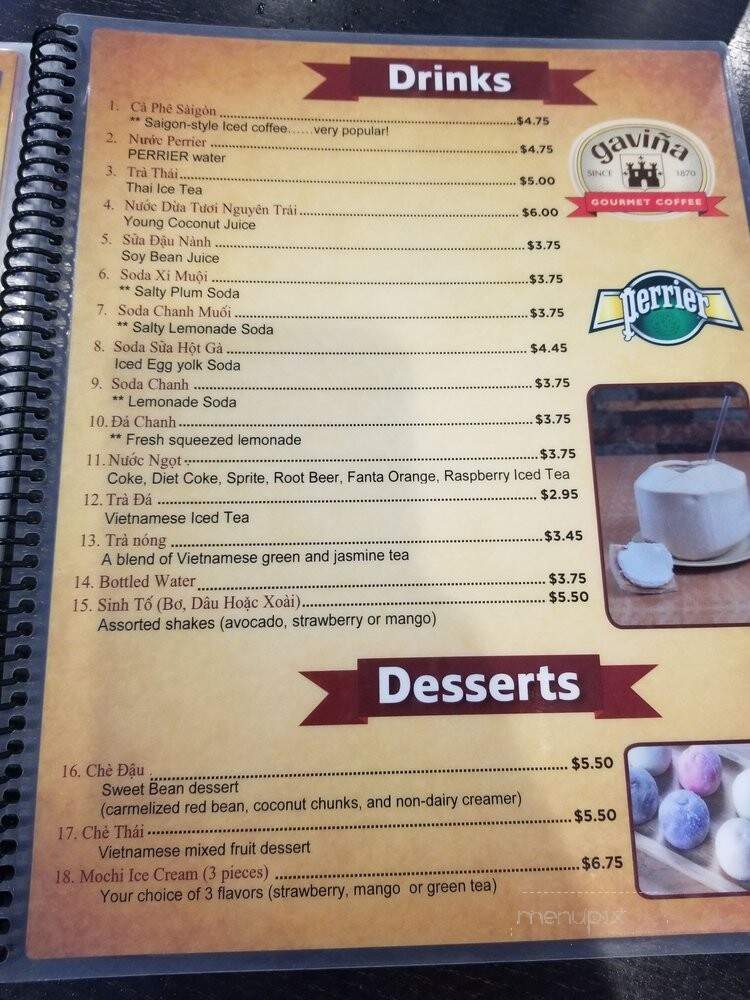 Saigon Dish - Lawndale, CA menu_pic