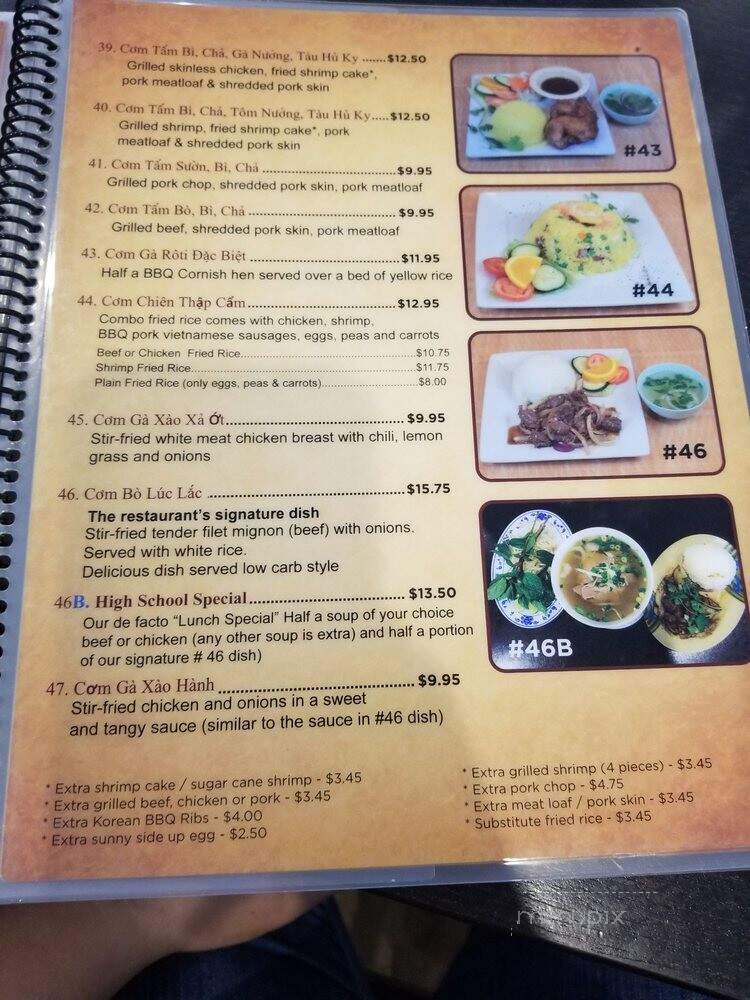 Saigon Dish - Lawndale, CA menu_pic