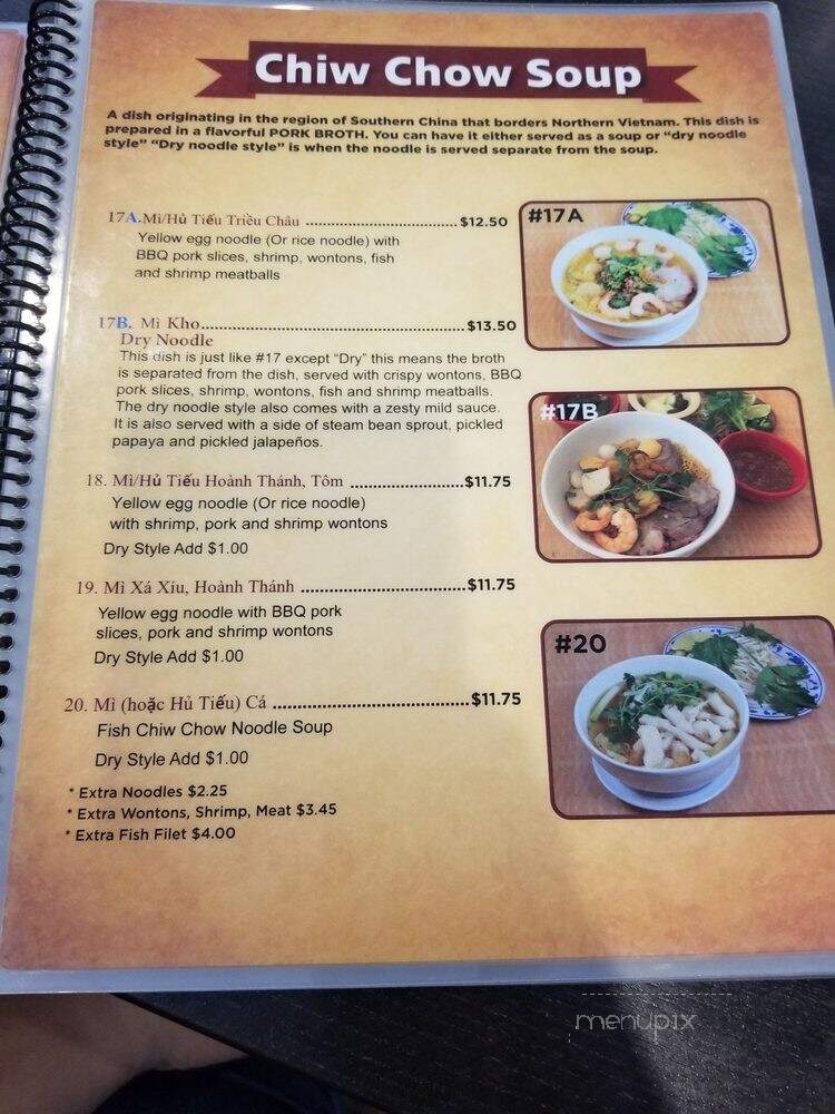 Saigon Dish - Lawndale, CA menu_pic