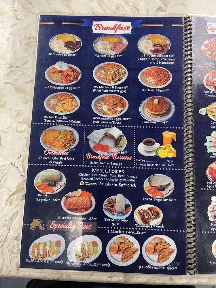 Puerto Escondido - Inglewood, CA menu_pic
