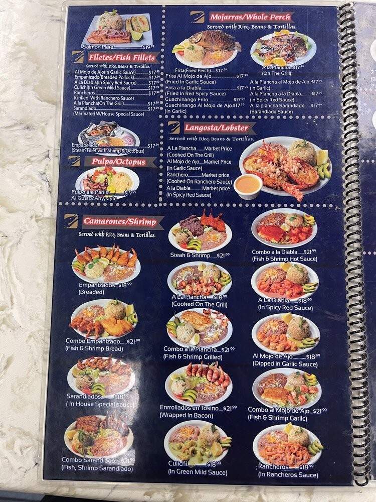 Puerto Escondido - Inglewood, CA menu_pic