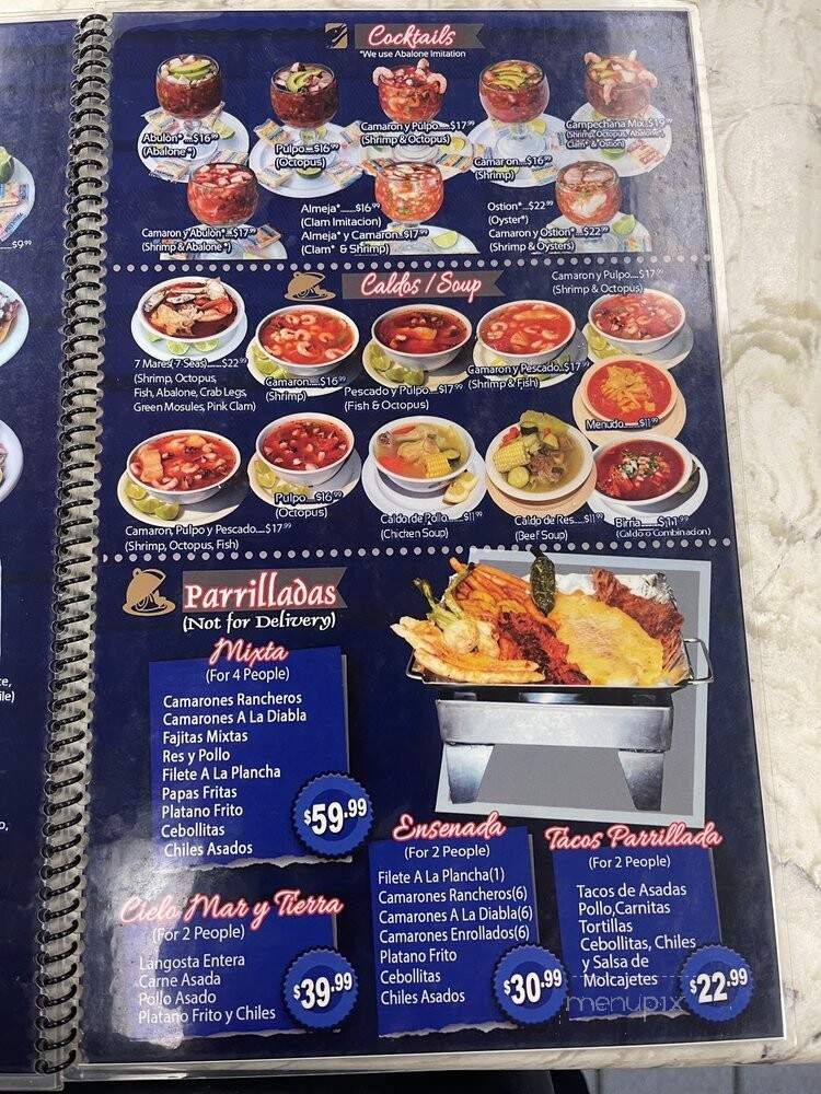 Puerto Escondido - Inglewood, CA menu_pic