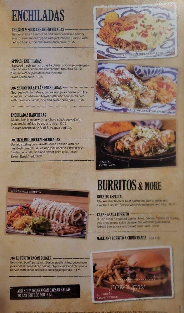 El Torito Mexican Grill - Hawthorne, CA menu_pic