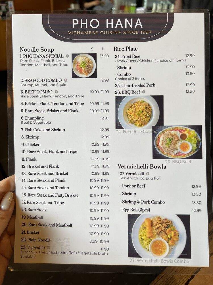 Hana Restaurant - Torrance, CA menu_pic