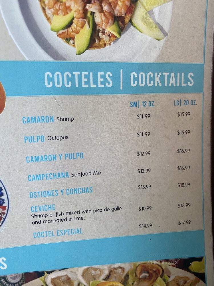 Mariscos Maria's Restaurant - Los Angeles, CA menu_pic